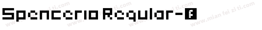 Spencerio Regular字体转换